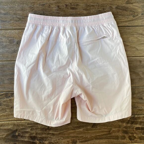 LULULEMON Men's Medium Bowline Shorts Pink 8" Classic Fit Zippered Pocket - Picture 2 of 11
